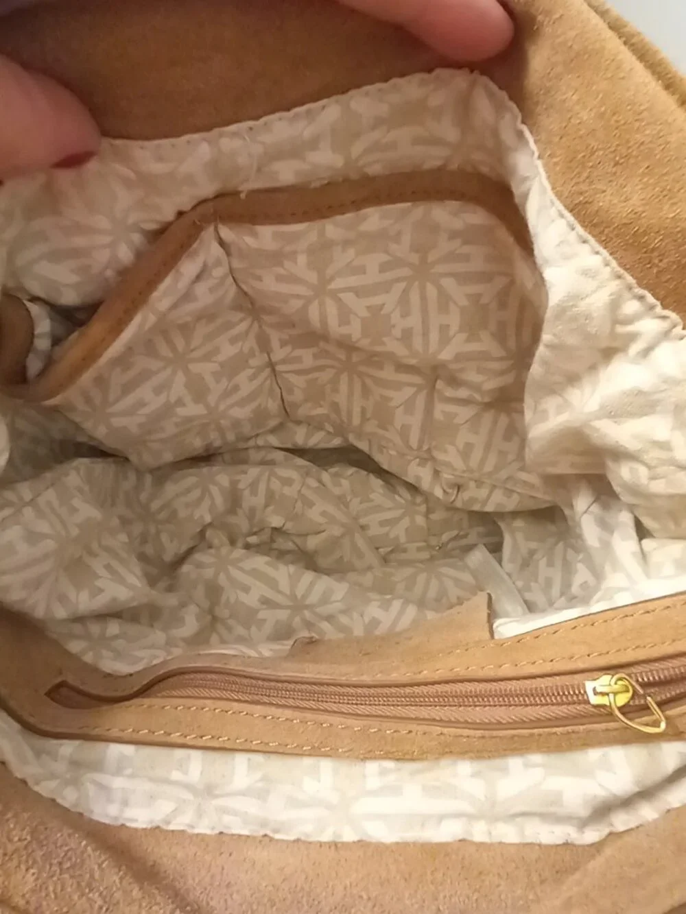 India Hicks Genuine Suede Hobo Bag